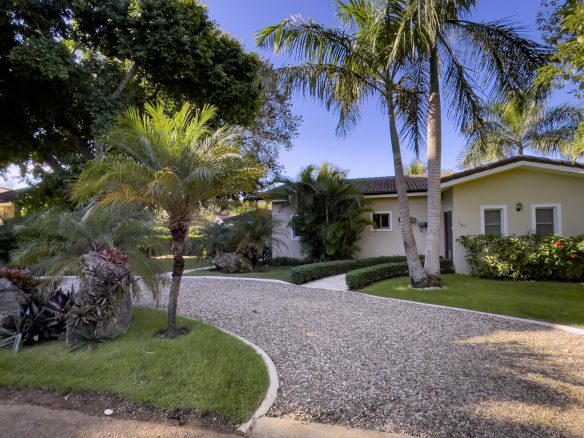 buyDRproperty Stunning 2 Bedroom Villa with gravel driveway and tropical landscaping Sosua Real Estate