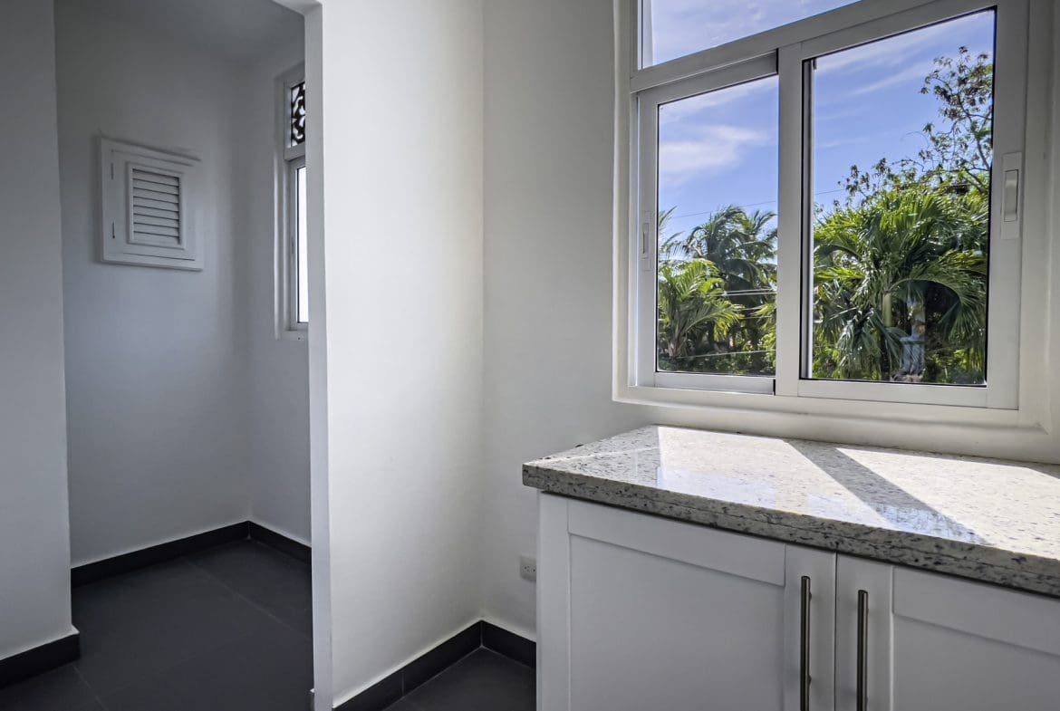 buyDRproperty Bright kitchen in an oceanfront condo with a beautiful view. Sosua Real Estate