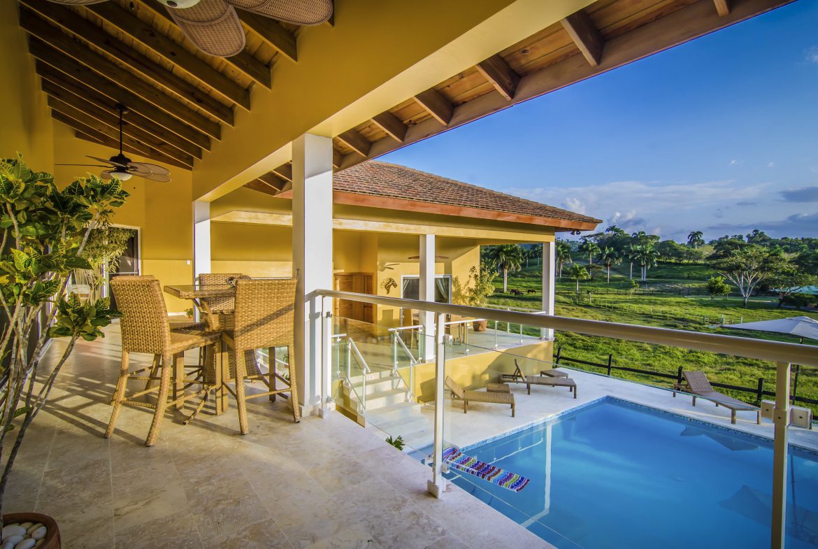 buyDRproperty Luxury villa for sale in the Community of Terramar with pool and scenic views. Sosua Real Estate