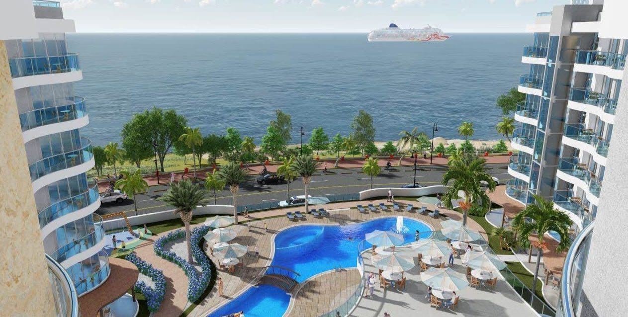 buyDRproperty Luxury condos at Atlantic Luxury Towers in the Dominican Republic with ocean views and swimming pool. Sosua Real Estate