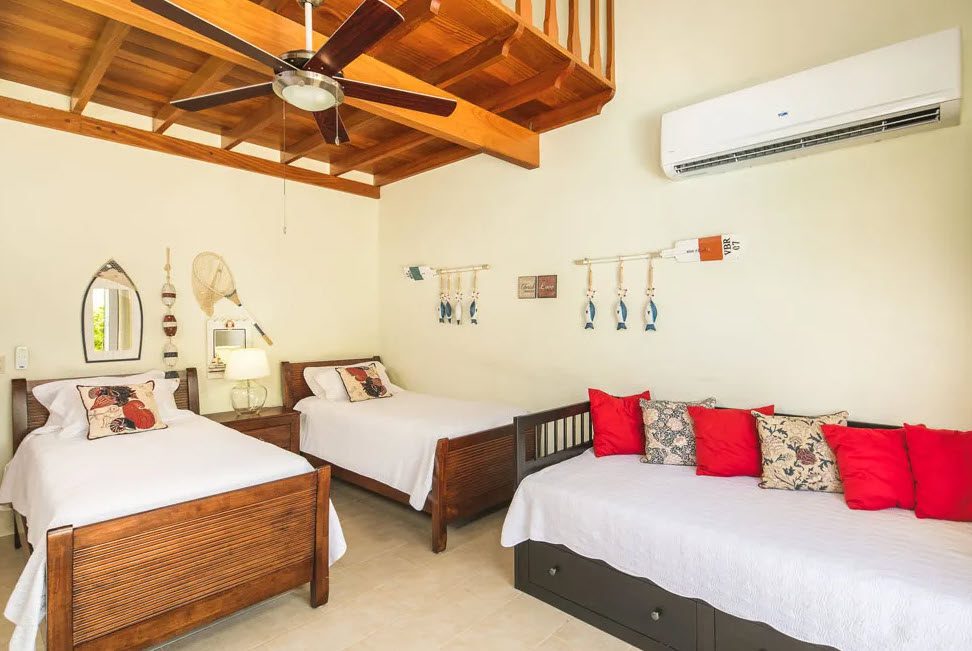 buyDRproperty Bedroom with three beds in a beautiful 5 bedroom villa in Sosua Residential Hispaniola Sosua Real Estate