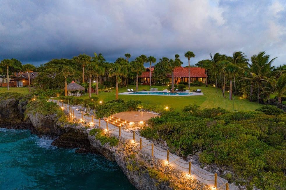 buyDRproperty Stunning oceanfront villa in the Dominican Republic with a pool and ocean view. Sea Horse Ranch. Sosua Real Estate