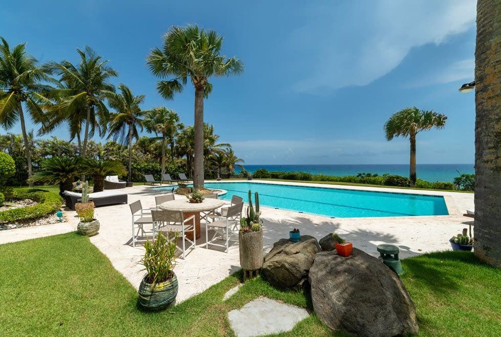 buyDRproperty Luxury oceanfront villa with pool overlooking the sea in the Dominican Republic. Stunning Oceanfront Villa. Sosua Real Estate