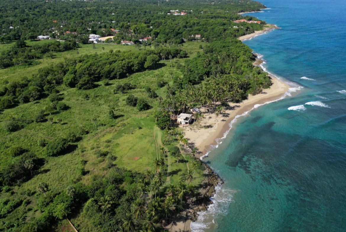 buyDRproperty Stunning oceanfront development property with beach and turquoise water Sosua Real Estate
