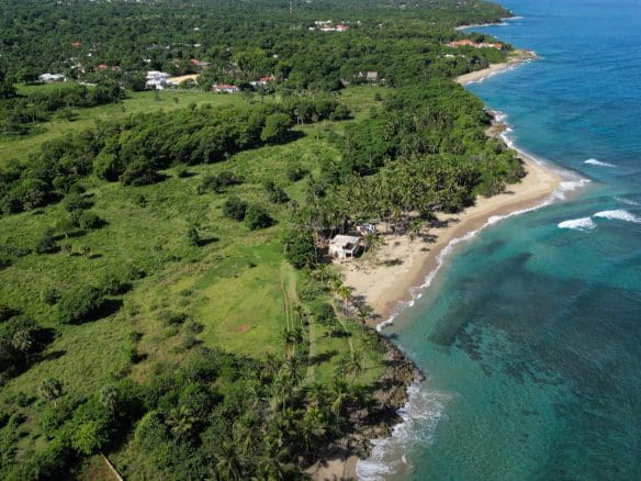buyDRproperty Stunning oceanfront development property with beach and turquoise water Sosua Real Estate