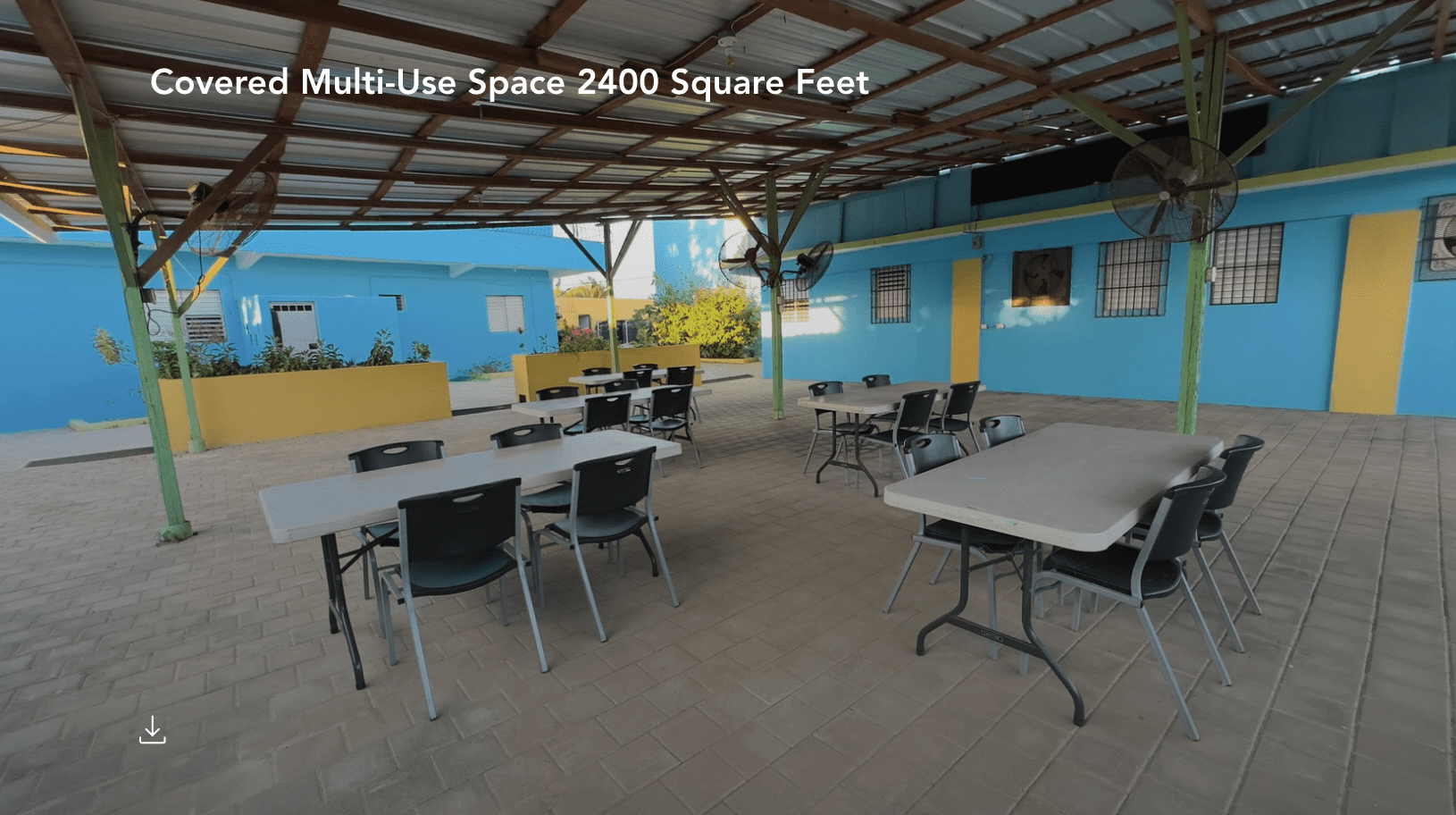 buyDRproperty Covered multi-use space for a hostel business Sosua Real Estate