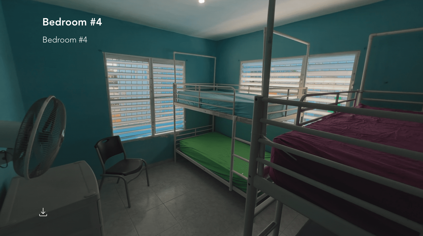 buyDRproperty Hostel room with bunk beds in Monti Cristi. Sosua Real Estate