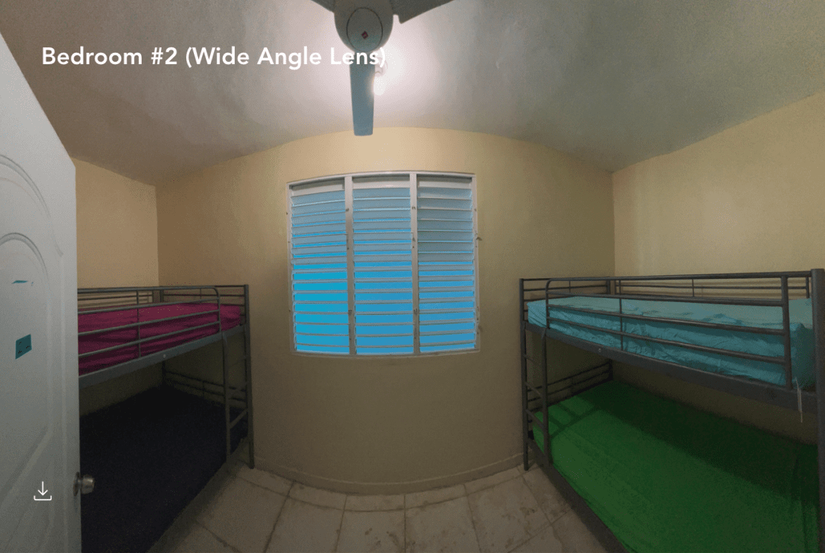 buyDRproperty Bedroom in hostel with two bunk beds, part of a hostel business. Sosua Real Estate