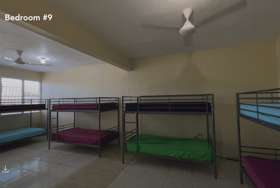 buyDRproperty Bedroom #9 in a Hostel Business in Monti Cristi with multiple bunk beds. Sosua Real Estate