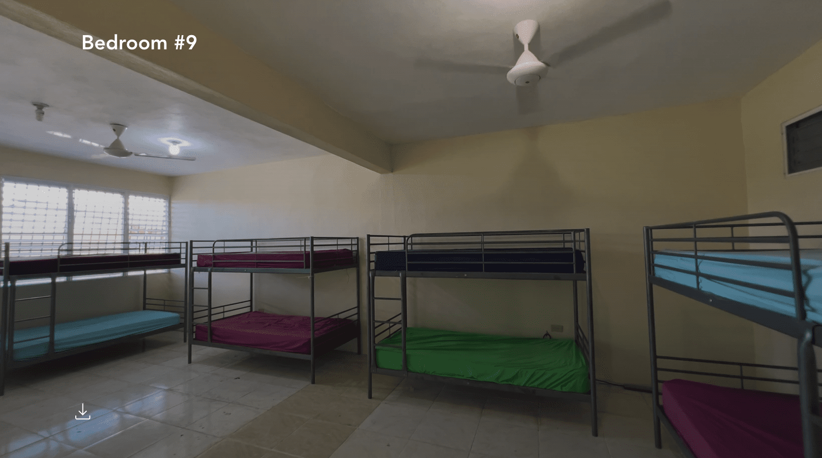 buyDRproperty Bedroom #9 in a Hostel Business in Monti Cristi with multiple bunk beds. Sosua Real Estate