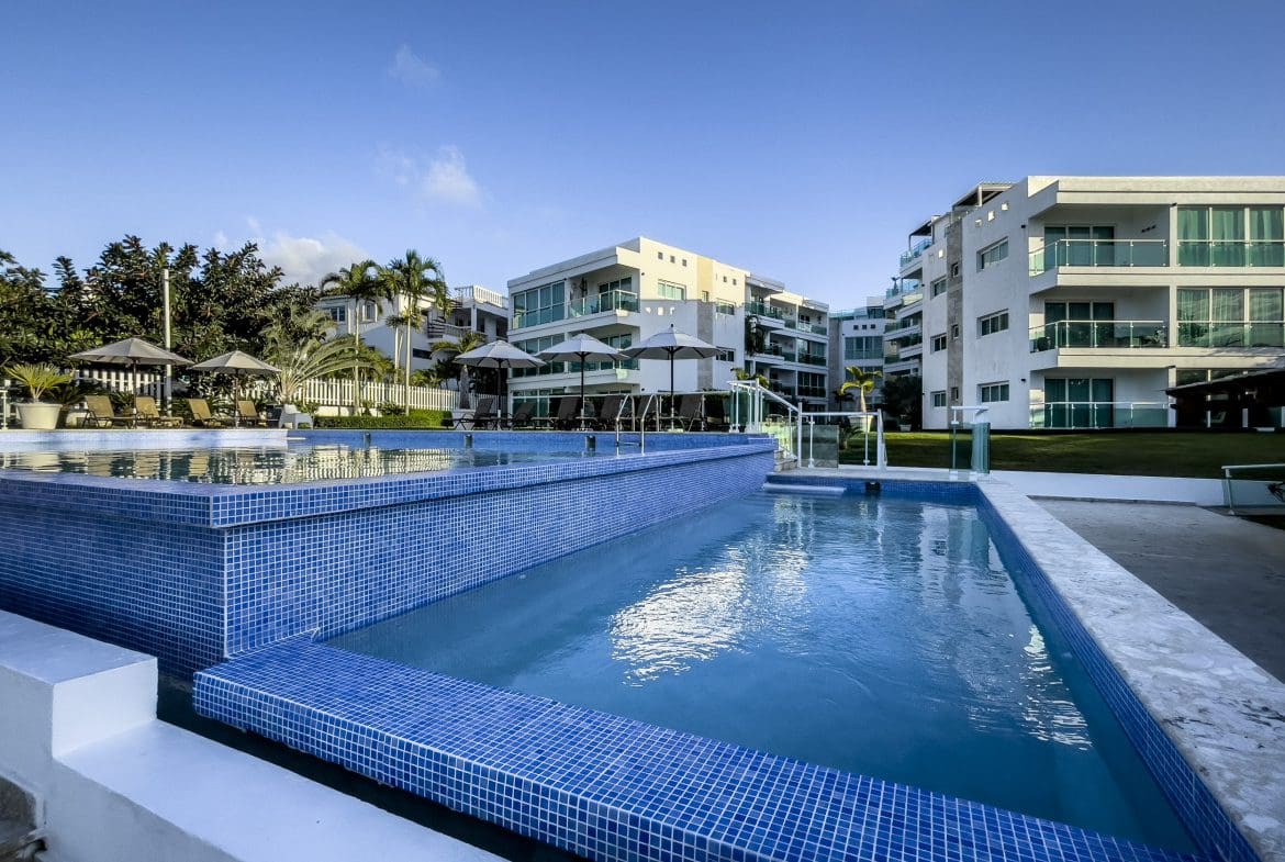 buyDRproperty Oceanfront condo for sale with stunning pool in Sosua. Sosua Real Estate