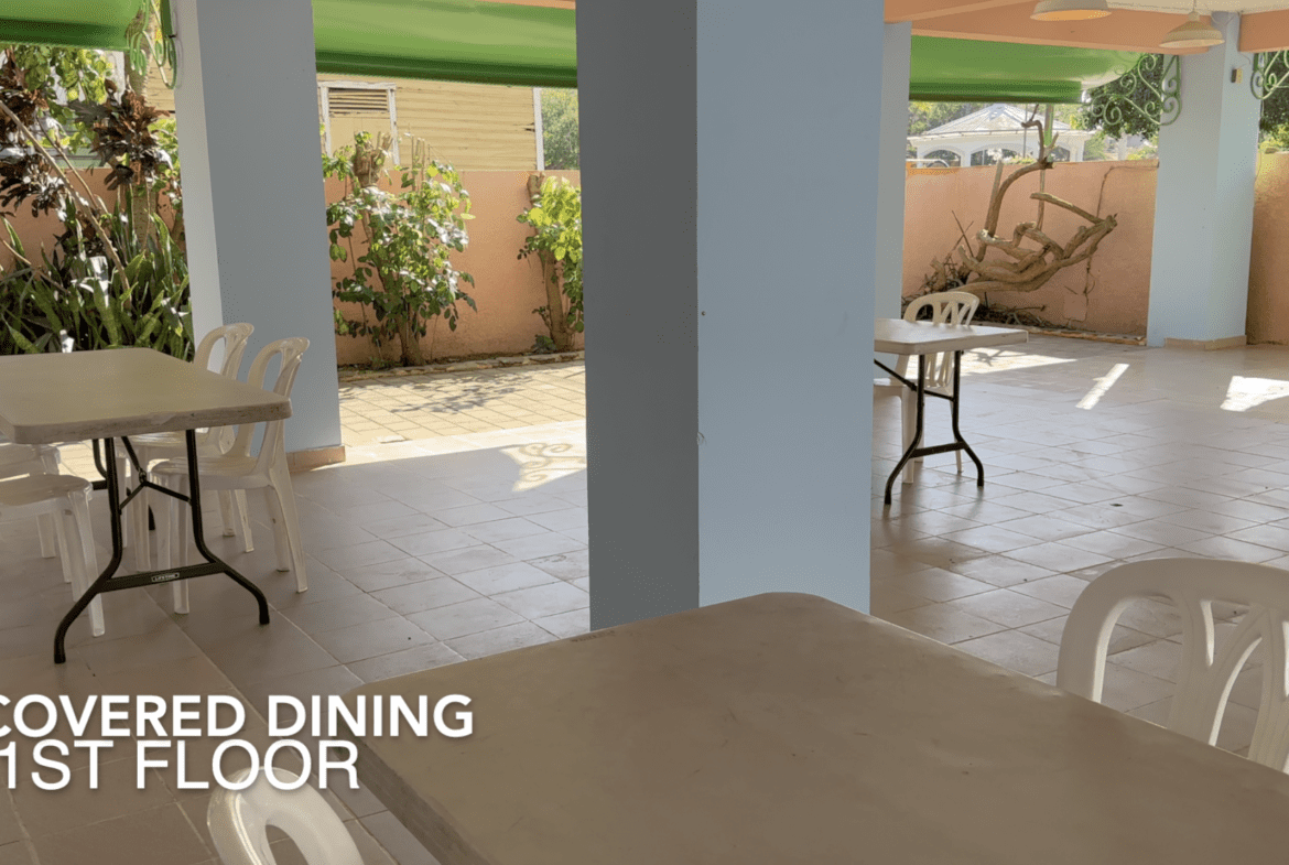 buyDRproperty Covered dining area on the 1st floor of an affordable hotel facility. Sosua Real Estate