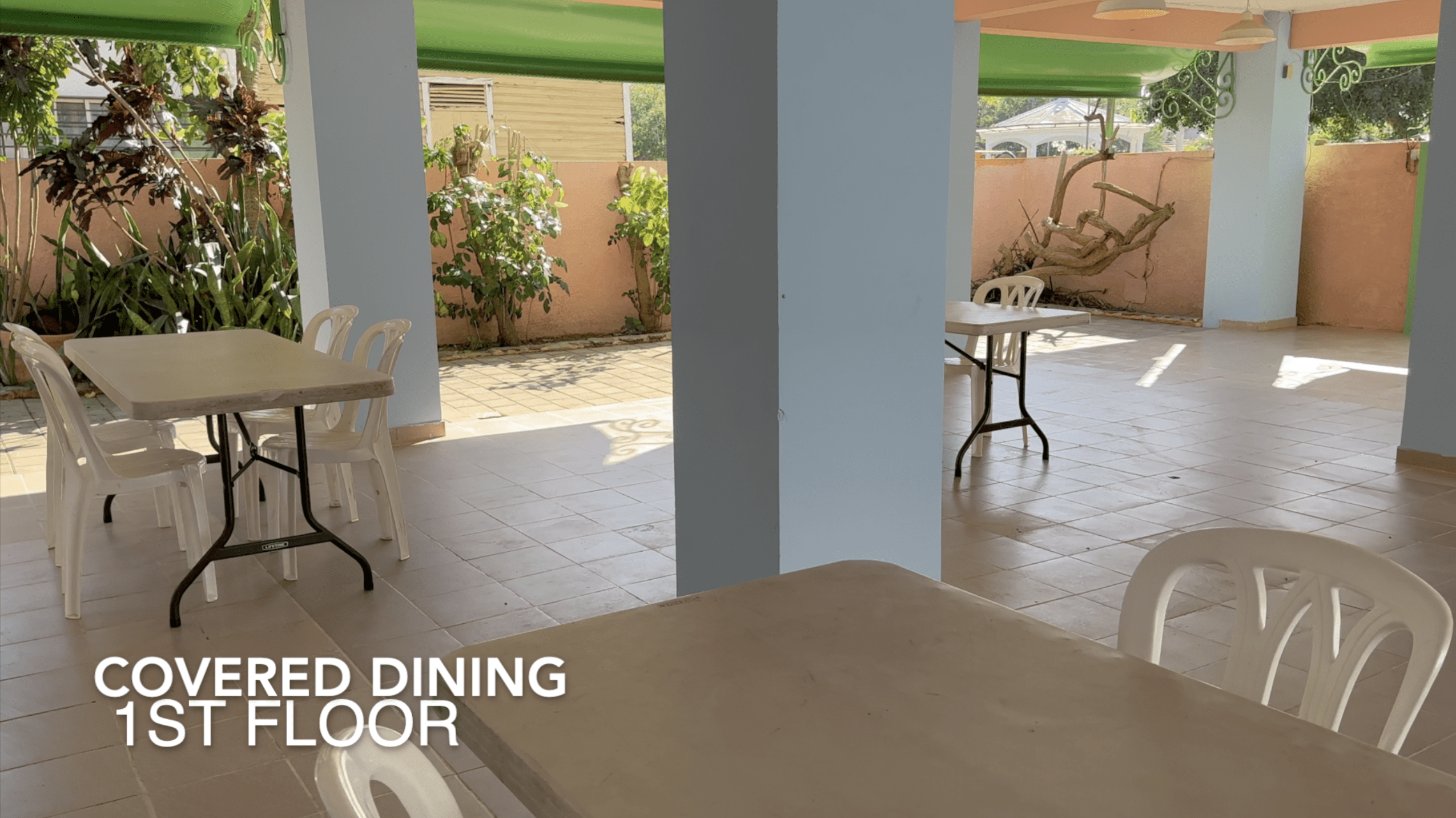 buyDRproperty Covered dining area on the 1st floor of an affordable hotel facility. Sosua Real Estate