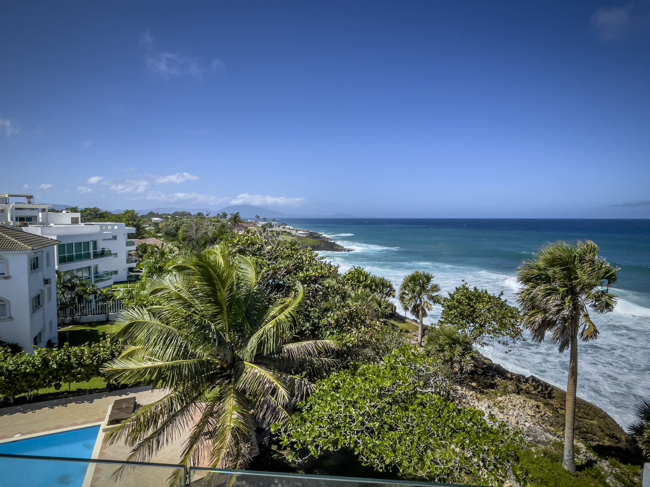 buyDRproperty Ocean view from a 3-bedroom oceanfront condo in Sosua, Dominican Republic. Sosua Real Estate