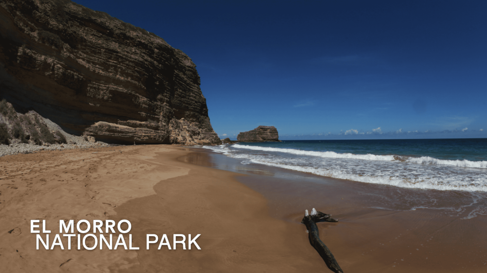 buyDRproperty Beach at El Morro National Park with cliff and ocean view. Sosua Real Estate