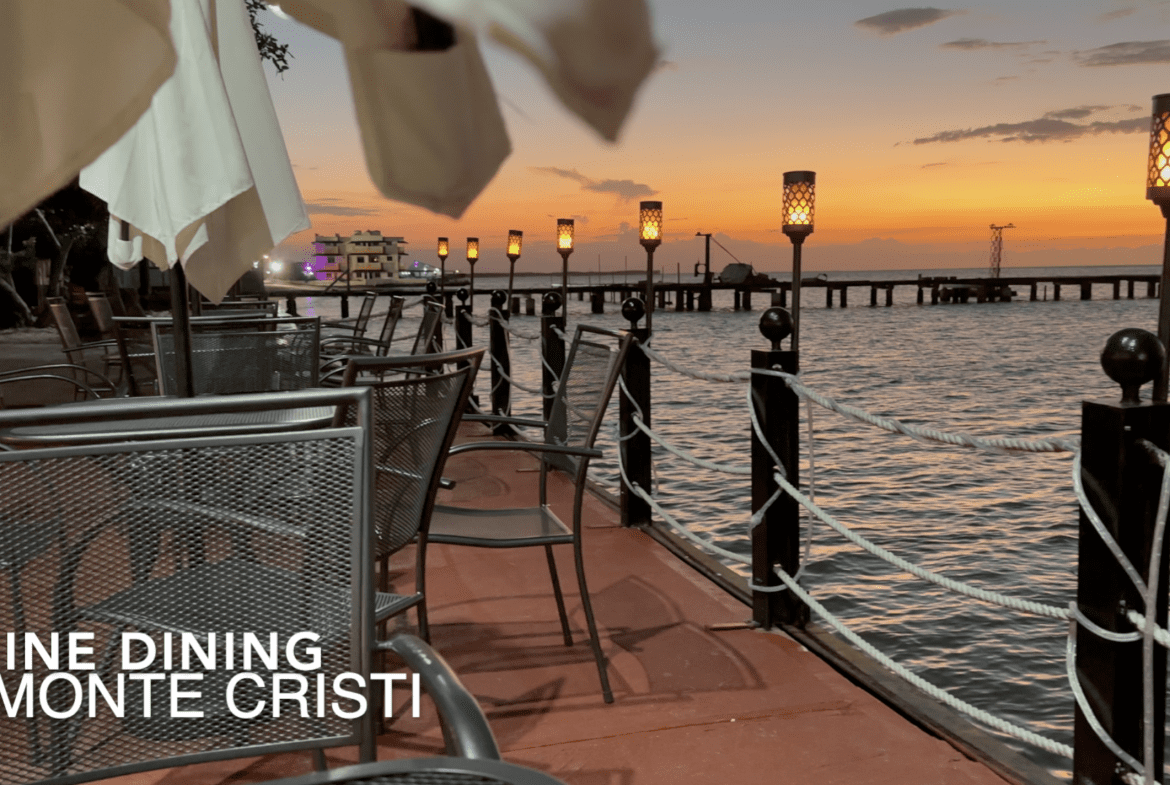buyDRproperty Fine dining at a waterfront restaurant in Monte Cristi. Stunning sunset over the water. Sosua Real Estate