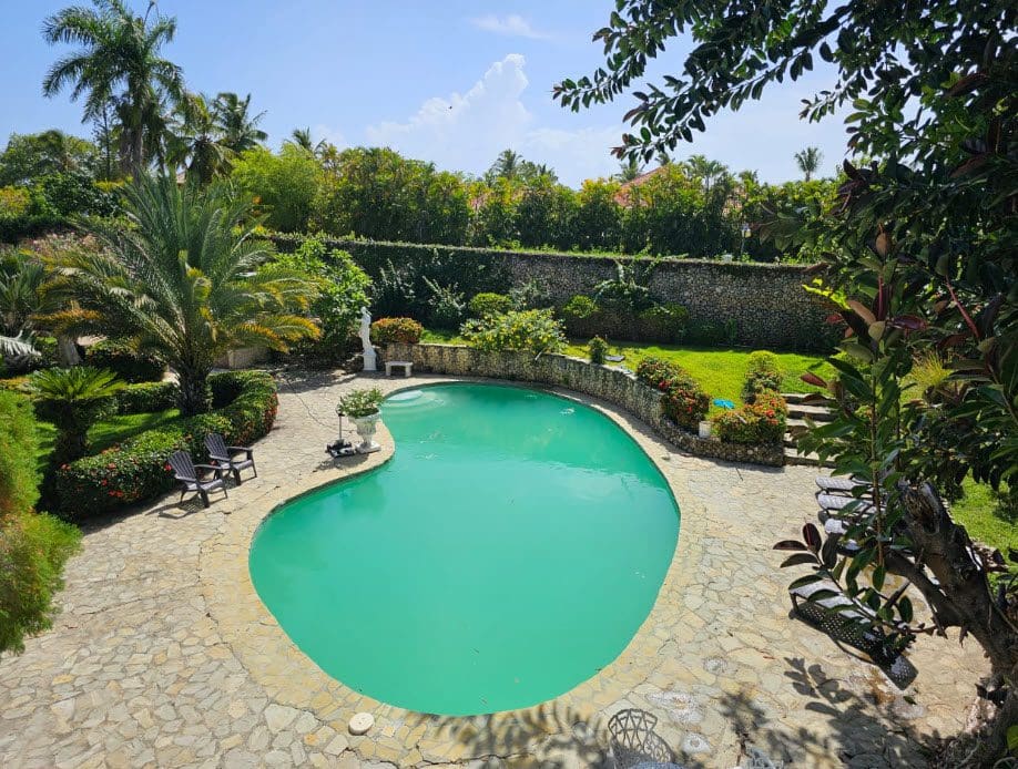 buyDRproperty Pool area at a hotel near the beach, Playa Laguna Hotel for sale. Sosua Real Estate