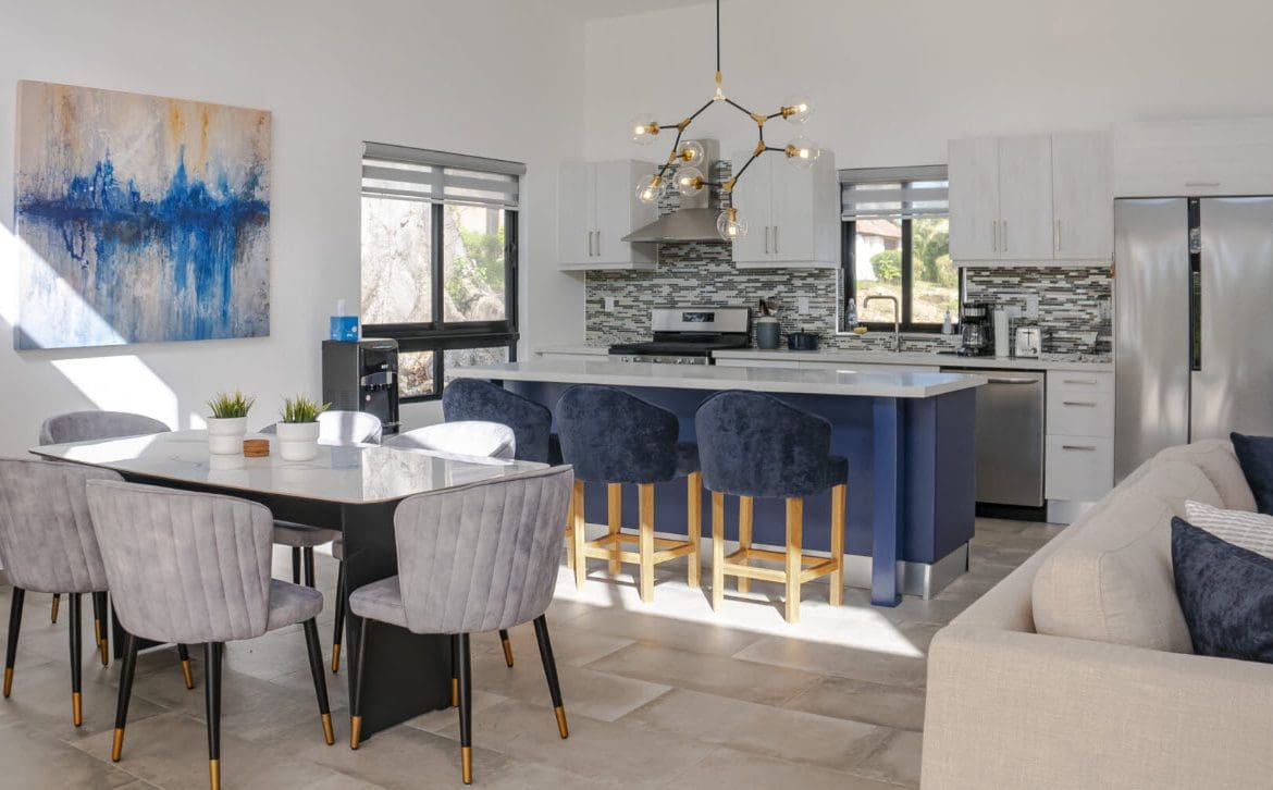 buyDRproperty Modern kitchen and dining area in a Beautiful Villa SUNSEEKER in Casa Linda. Sosua Real Estate