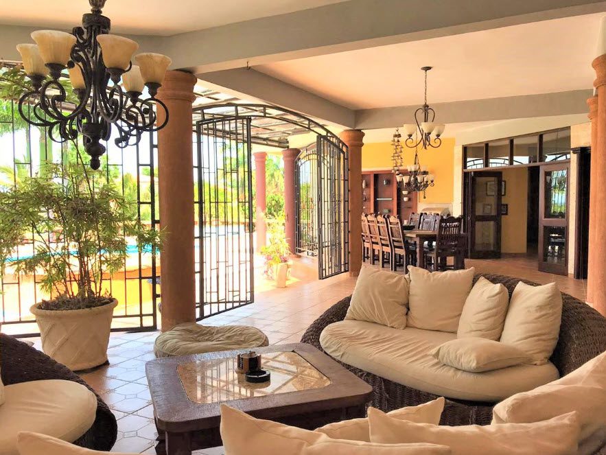 buyDRproperty Elegant living area of a beautiful 5-bedroom villa for sale in the Dominican Republic Sosua Real Estate