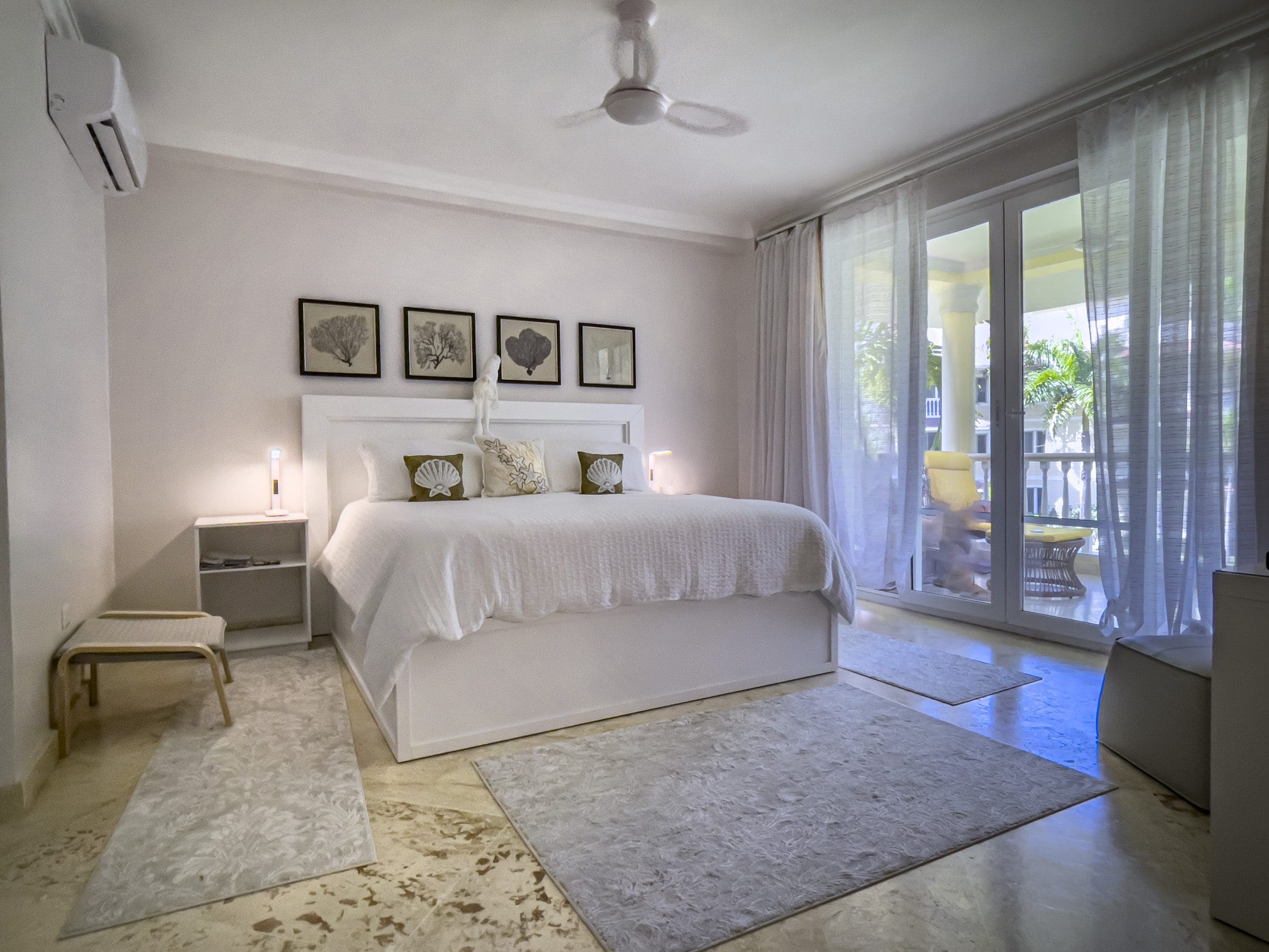 buyDRproperty Bright bedroom in a 3 Bedroom Oceanfront Condo with balcony access. Sosua Real Estate