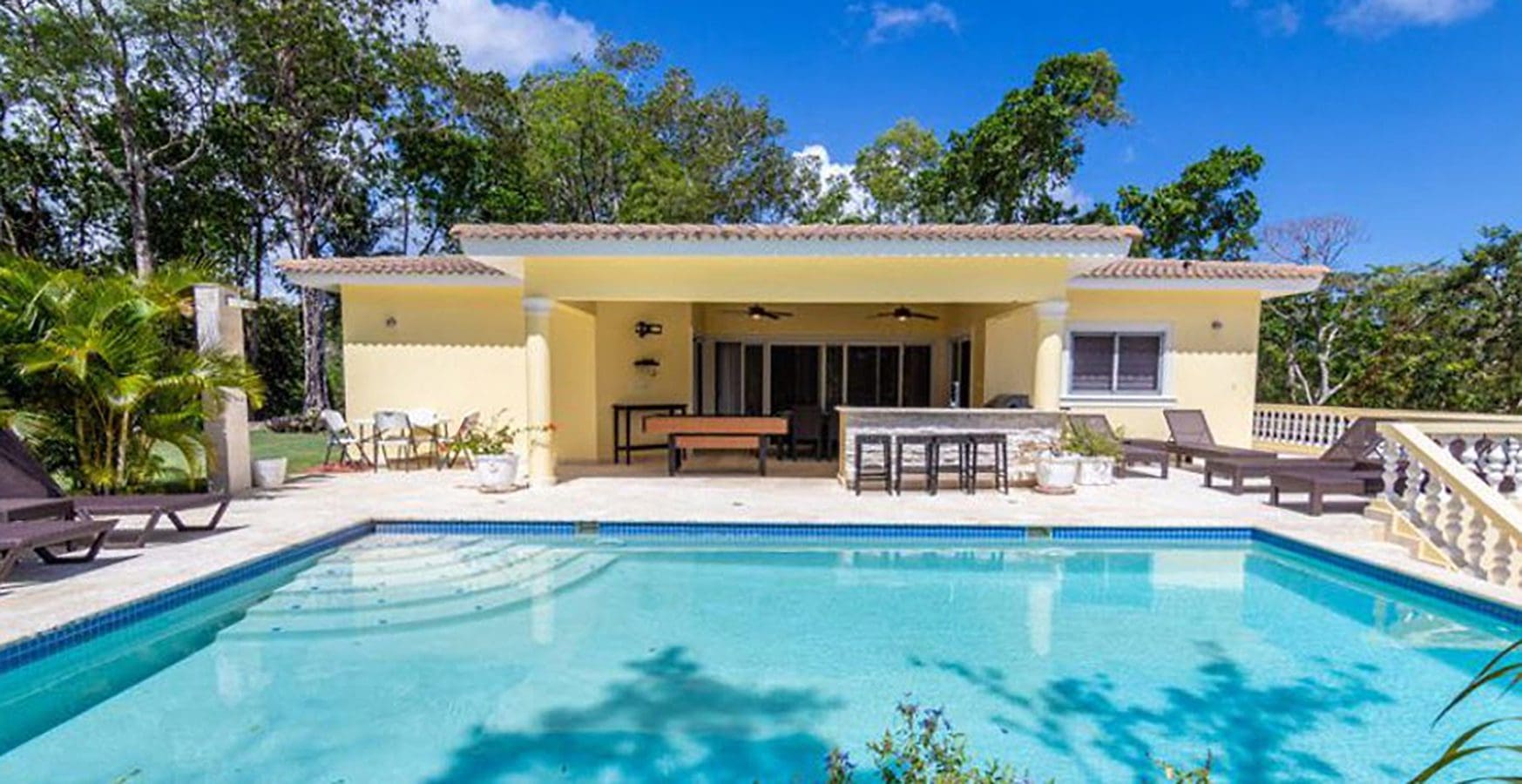 buyDRproperty Beautiful Villa BELLA in Casa Linda with a pool and outdoor seating. Sosua Real Estate