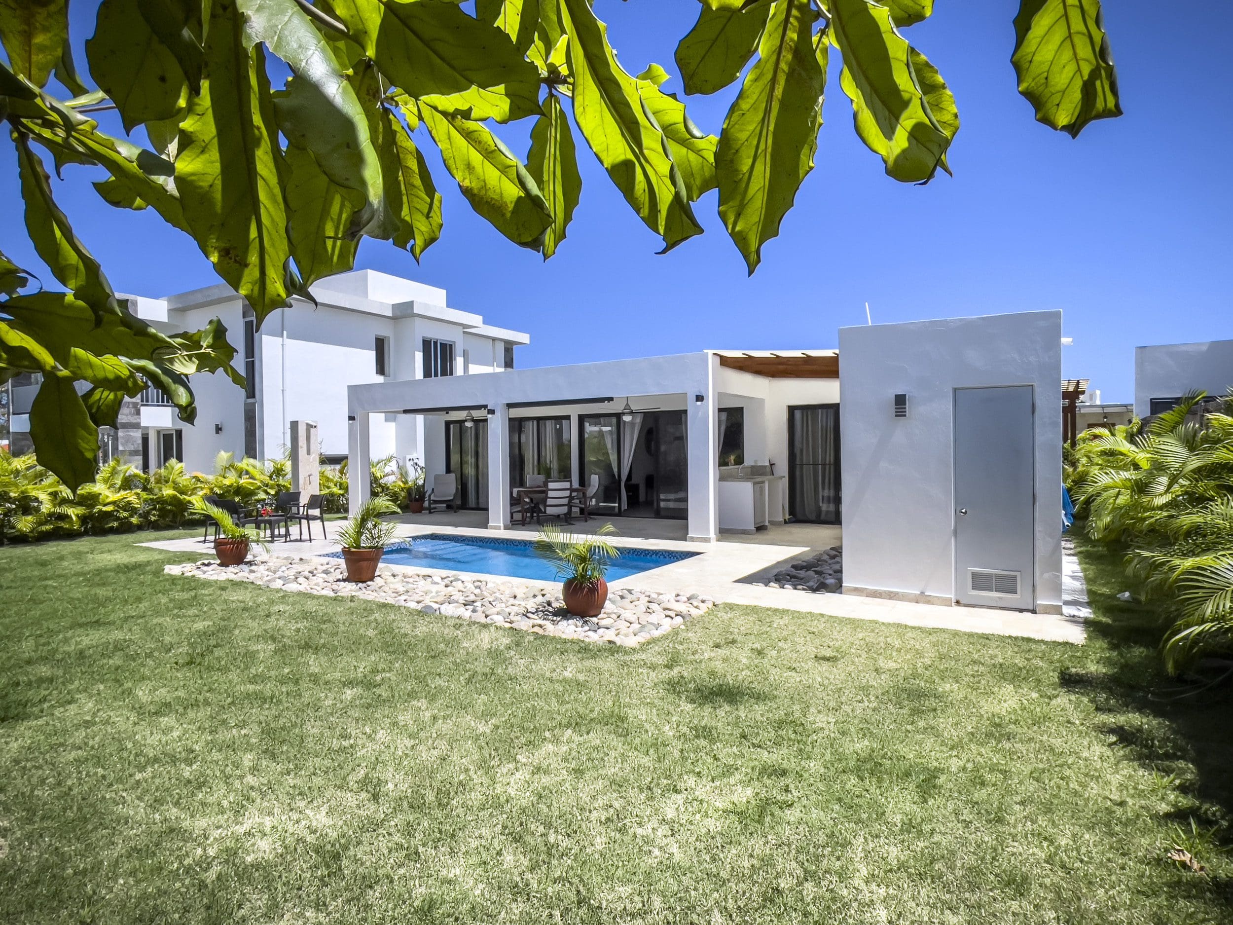 buyDRproperty Modern 2 Bedroom Villa For Sale with pool and lawn Sosua Real Estate