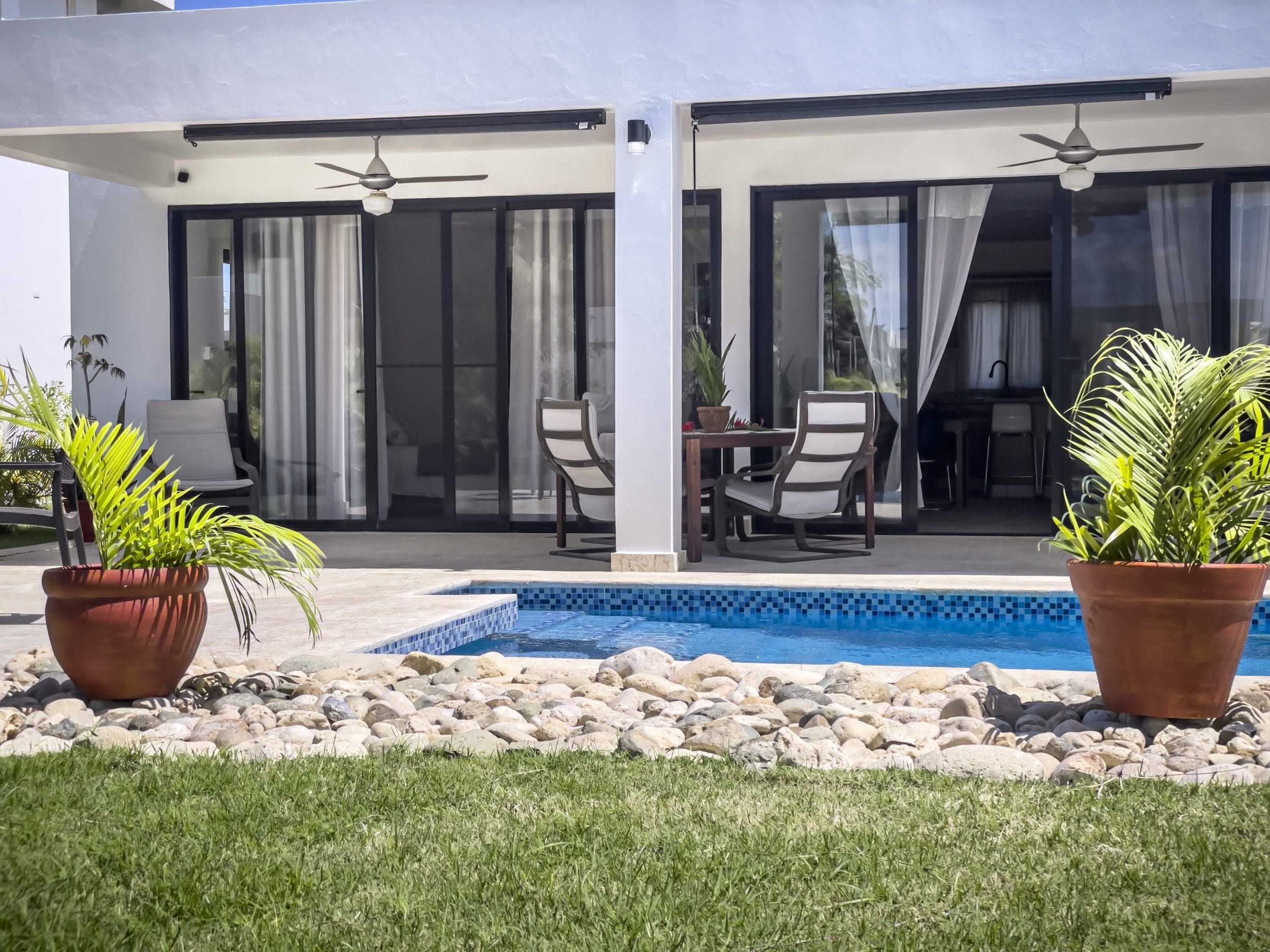 buyDRproperty 2 Bedroom Villa For Sale with pool and patio area Sosua Real Estate