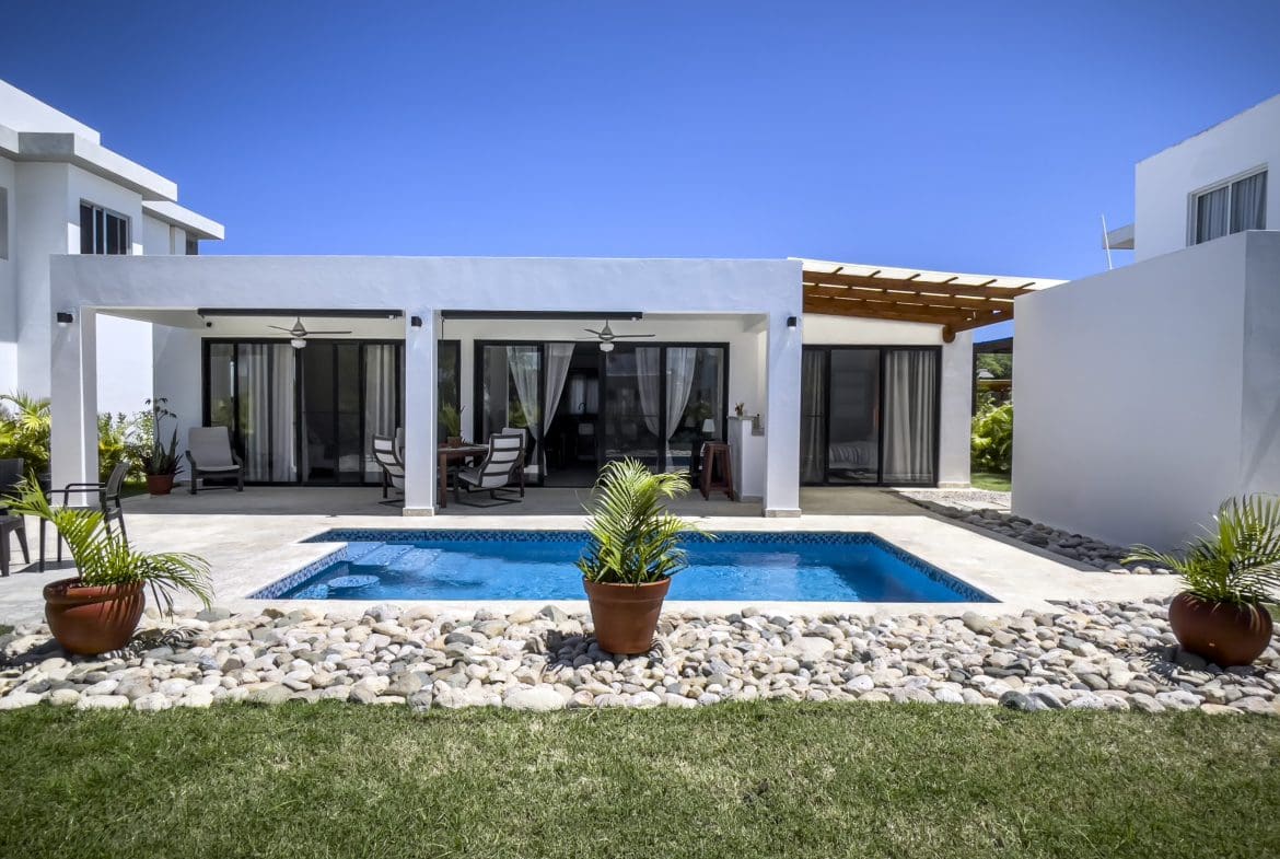 buyDRproperty 2 Bedroom Villa For Sale with pool and outdoor living space. Sosua Real Estate