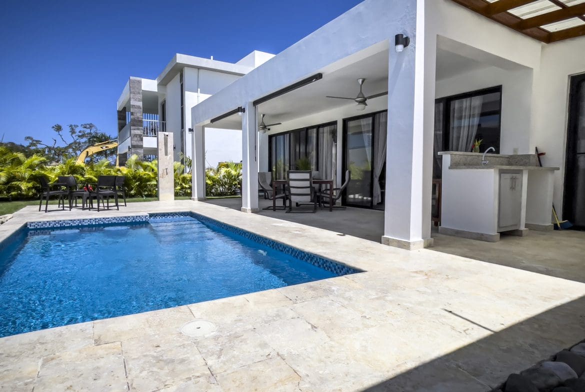 buyDRproperty Luxury 2 bedroom villa for sale with pool and outdoor seating Sosua Real Estate