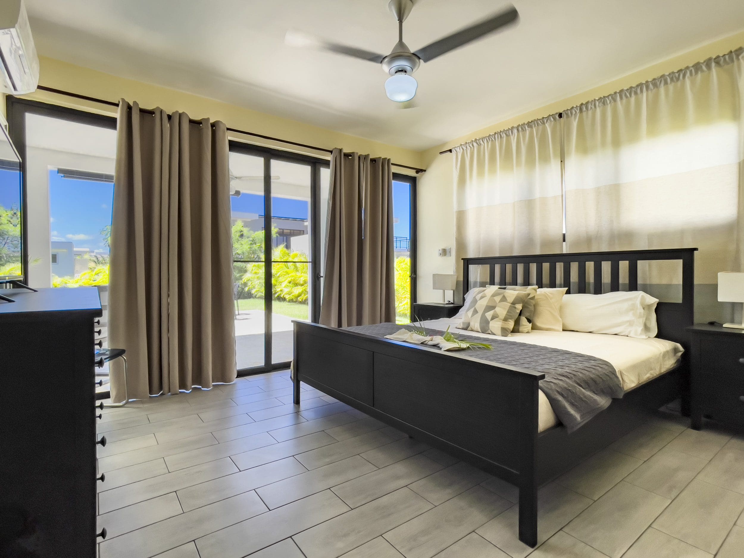 buyDRproperty Bedroom of a 2 bedroom villa for sale with a view of the backyard. Sosua Real Estate