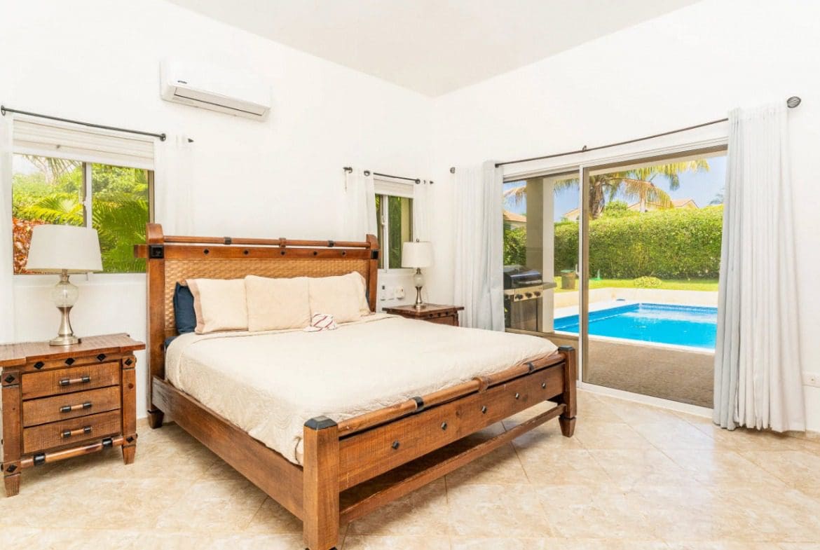 buyDRproperty Bedroom in a beautiful villa with pool view Sosua Real Estate