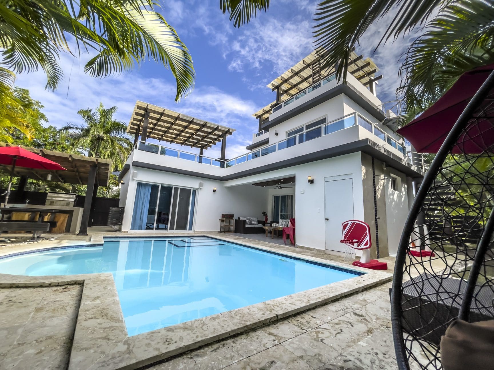 Modern 3-bedroom villa with private pool for sale in Sosua Ocean Village - buyDRproperty