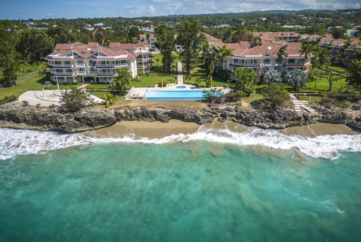 buyDRproperty Luxury beachfront condo with a pool. 3 bedroom Pre-Construction For Sale. Sosua Real Estate