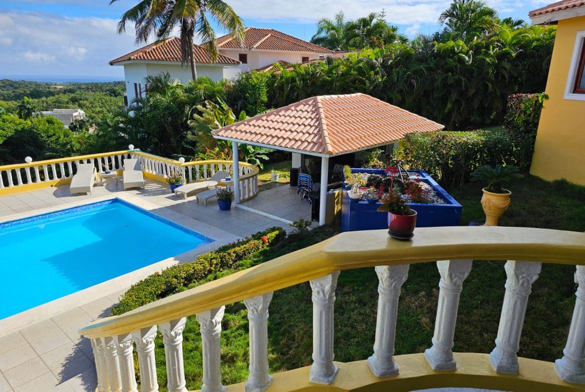 buyDRproperty Luxury villa with pool and ocean views. Perfect villa for sale in Panorama Village. Sosua Real Estate