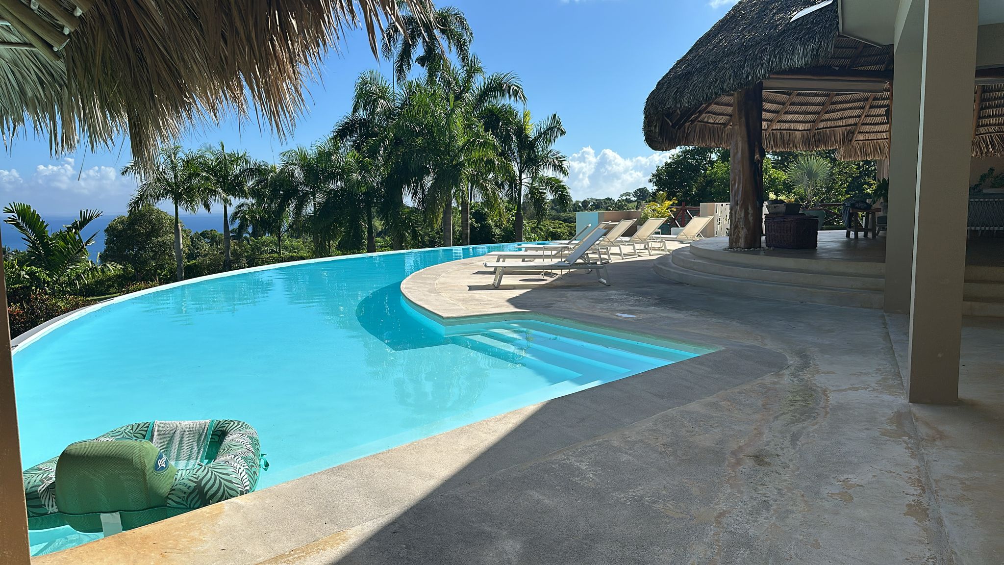 buyDRproperty Infinity pool at an Ocean View Villa for Sale in Cabrera, Dominican Republic. Sosua Real Estate