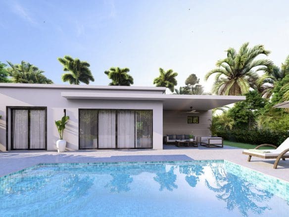 buyDRproperty Luxury pool and Casa Linda Villa BLISS V5845RCL with tropical surroundings. Sosua Real Estate