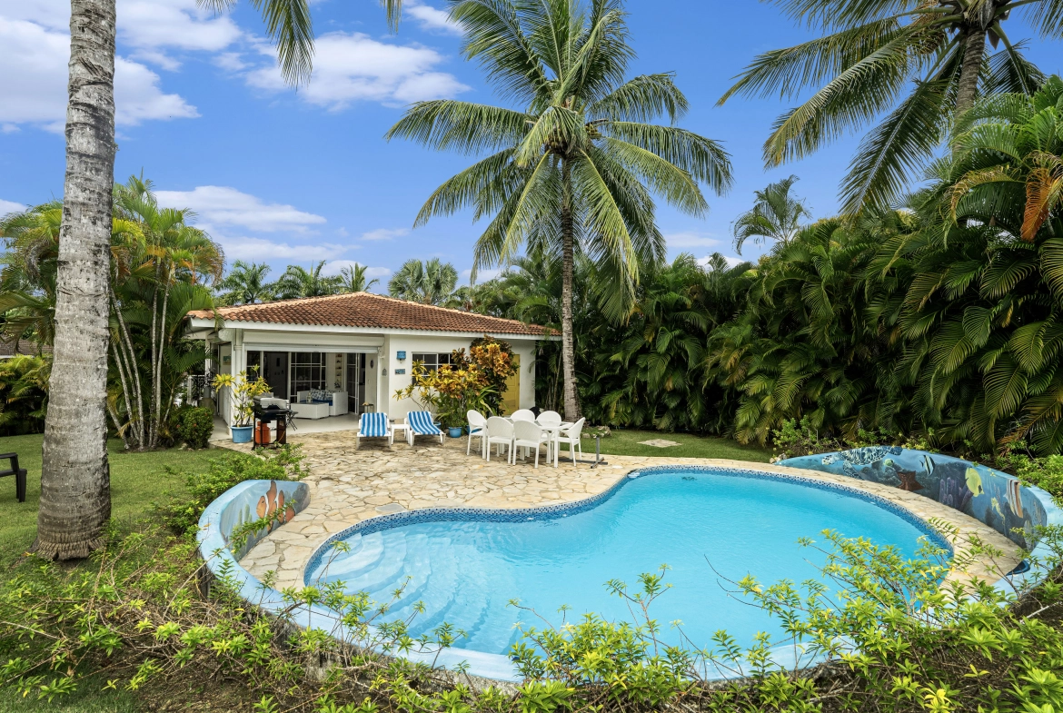 buyDRproperty Charming villa with pool and palm trees in Sosua Sosua Real Estate
