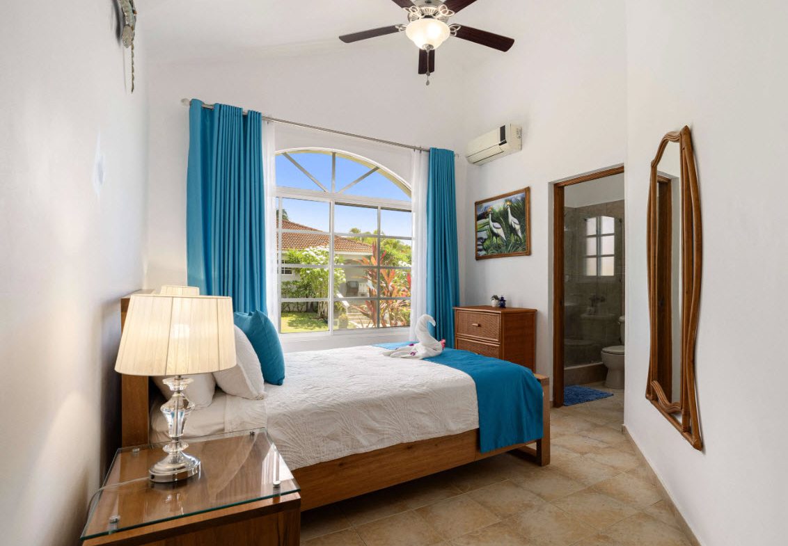 buyDRproperty Bedroom with ocean view in Residential Hispaniola villa, Sosúa Sosua Real Estate