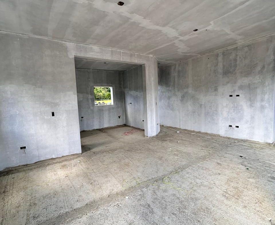 buyDRproperty Unfinished interior of a new 3BR villa in Puerto Plata. Sosua Real Estate