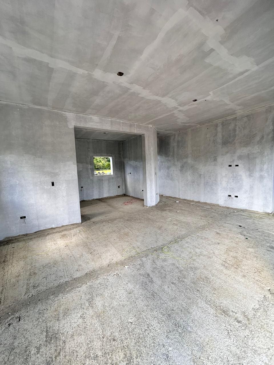 buyDRproperty Unfinished interior of a new 3BR villa in Puerto Plata. Sosua Real Estate