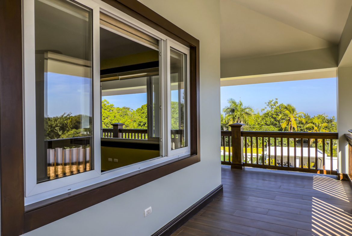 buyDRproperty Balcony view from a 3 bedroom villa for sale in La Mulata, Dominican Republic. Sosua Real Estate