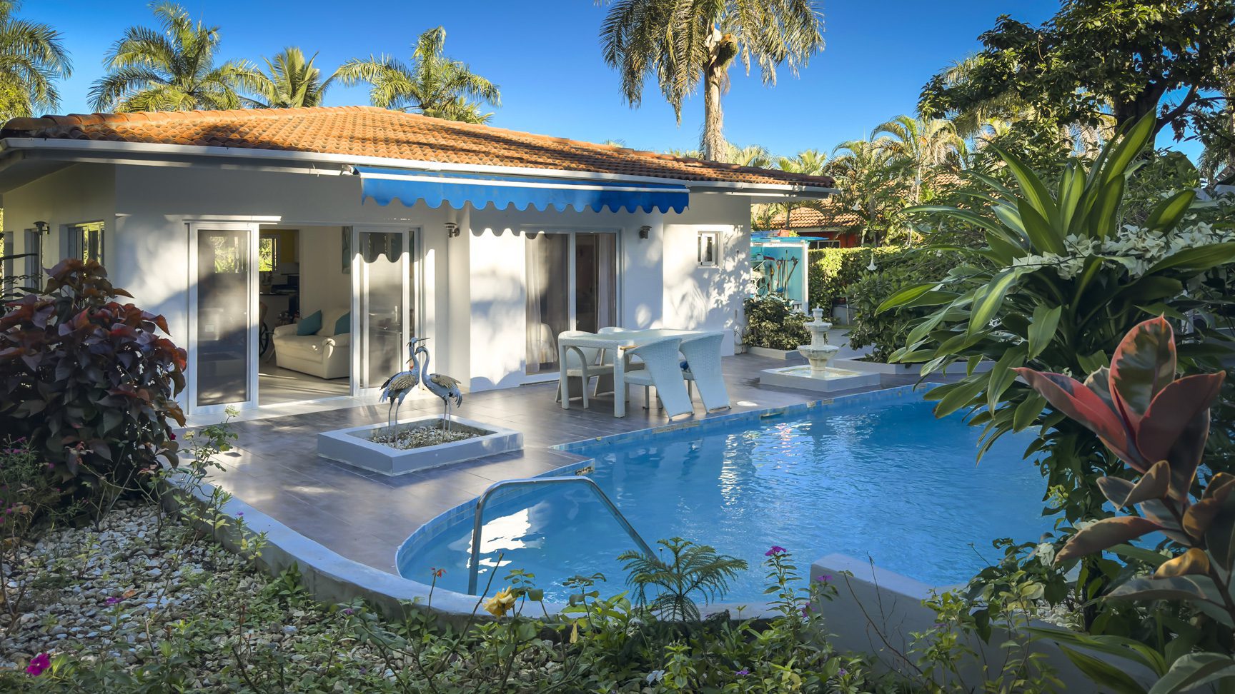 buyDRproperty Villa with private pool and tropical garden, part of a tropical oasis. Sosua Real Estate