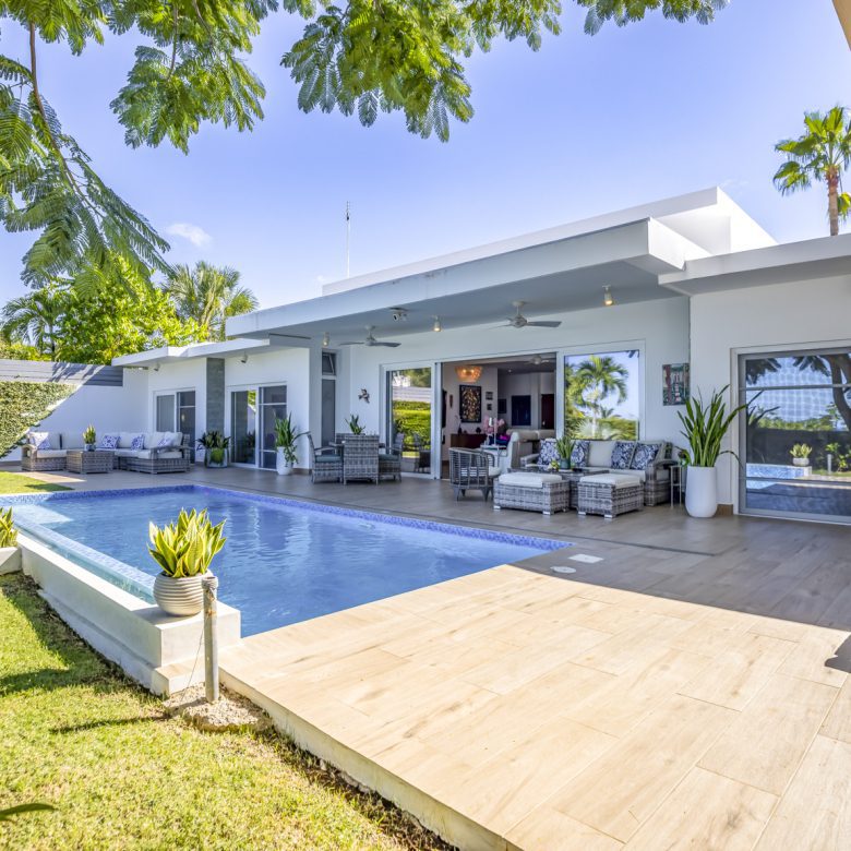 Buydrproperty Luxury Villa with Pool Patio and Lush Green Lawn Sosua Real Estate Buydrpropertycom Buydrpropertycom