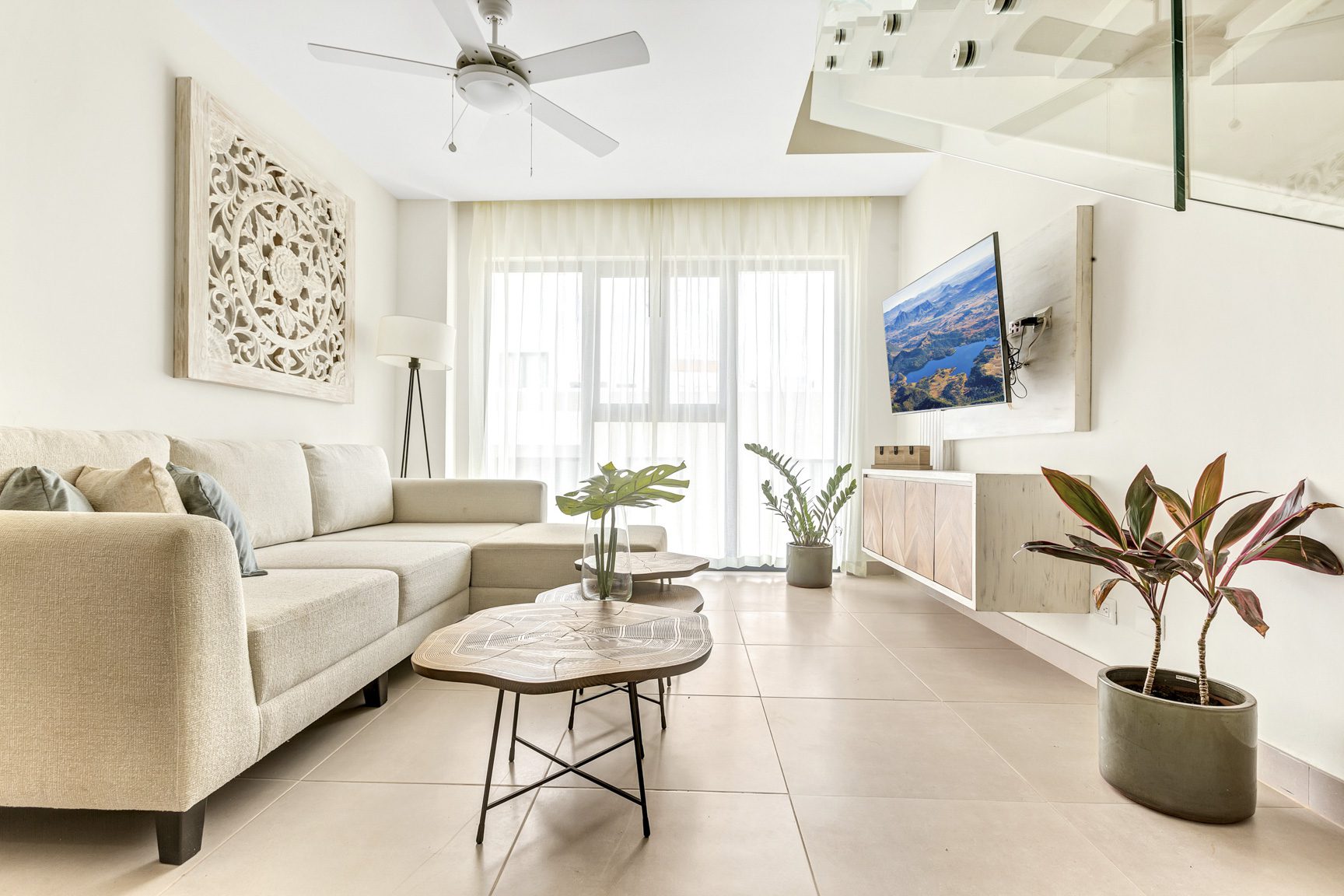 buyDRproperty Fluffy Persian cat with striking blue eyes sits on a velvet cushion. #PersianCat Sosua Real Estate